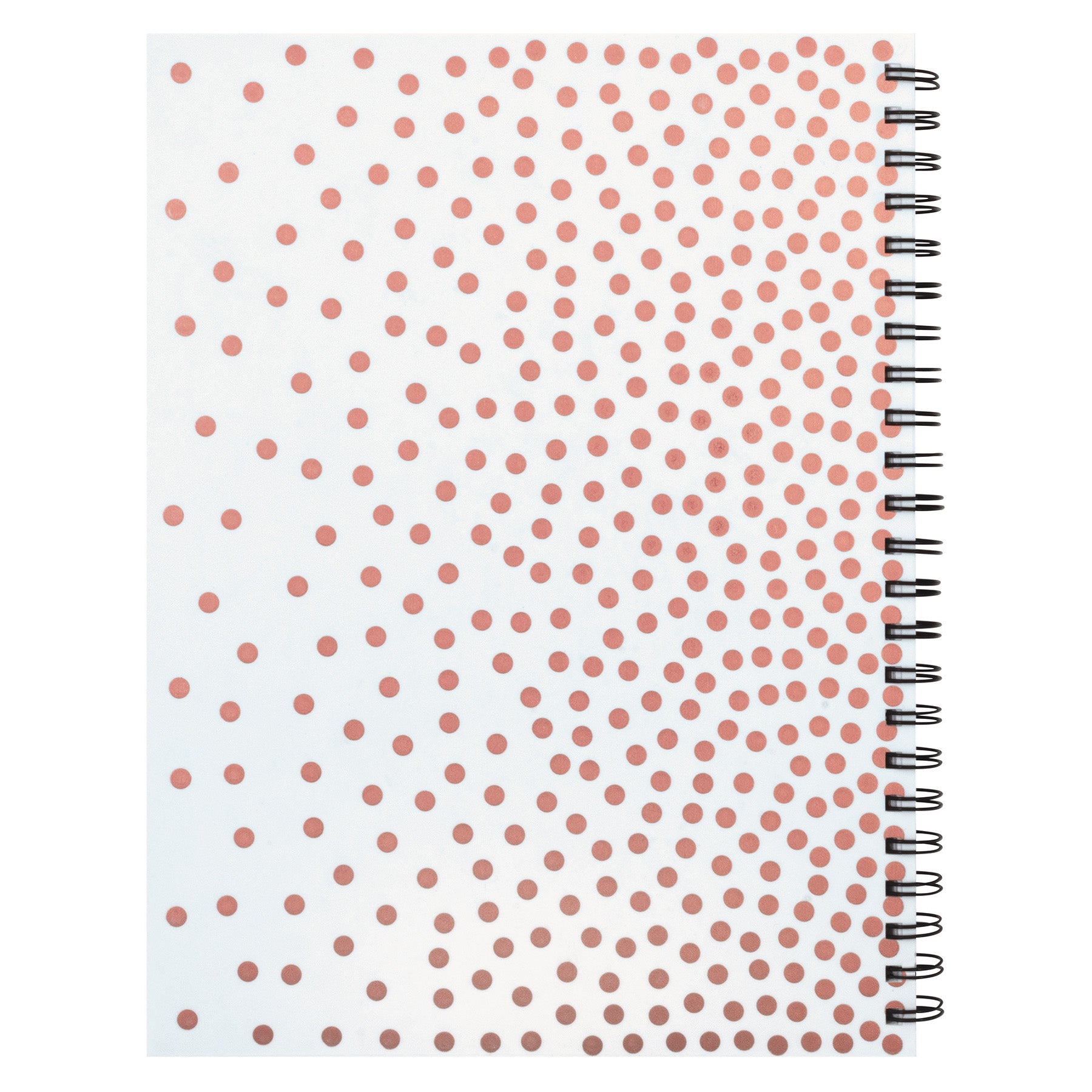 Fashion Poly Sketch Book, 9" x 12", 75 Sheets, Rose Gold Dots Design