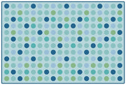 Microdots Tranquil Colors Value Rug  - 4ft x 6ft - Rectangle - Light Blue