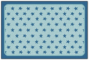 Super Stars Decorative Rug Tranquil Colors  - 4ft x 6ft - Rectangle - Dark Blue