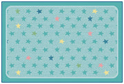 Super Stars Decorative Rug Tranquil Colors - 3ft x 4ft 6in - Rectangle Mixed Blue - Light Blue