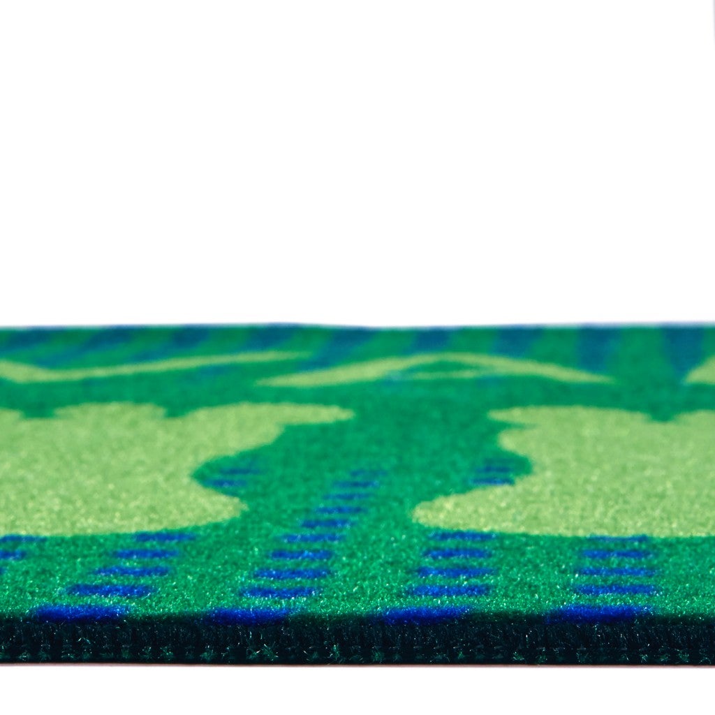 Green Stand & Wait Rug - 3ft x 4ft 6in - Rectangle