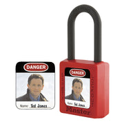 Photo Identification Labels for Nos. 410, 406, S31 and S33 Zenex™ Thermoplastic Padlocks