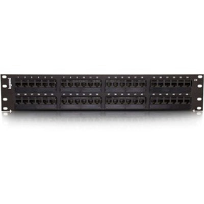 C2G 37200 48-Port Cat6 110-Type Patch Panel - TAA Compliant