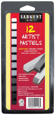 Sargent Art 224116 Assorted Gray Pastels - 12 Ct.