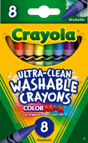Crayola Ultra Clean Washable Crayons  8 Count and Colors