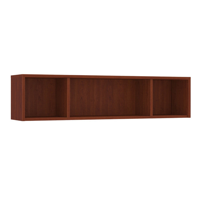 OfficeSource Laminate Open Hutch for U-Leg Desk - 71"W x 15"D - Cherry