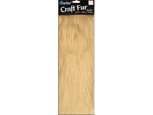 Darice Craft Fur 9x12 Long Pile Fawn