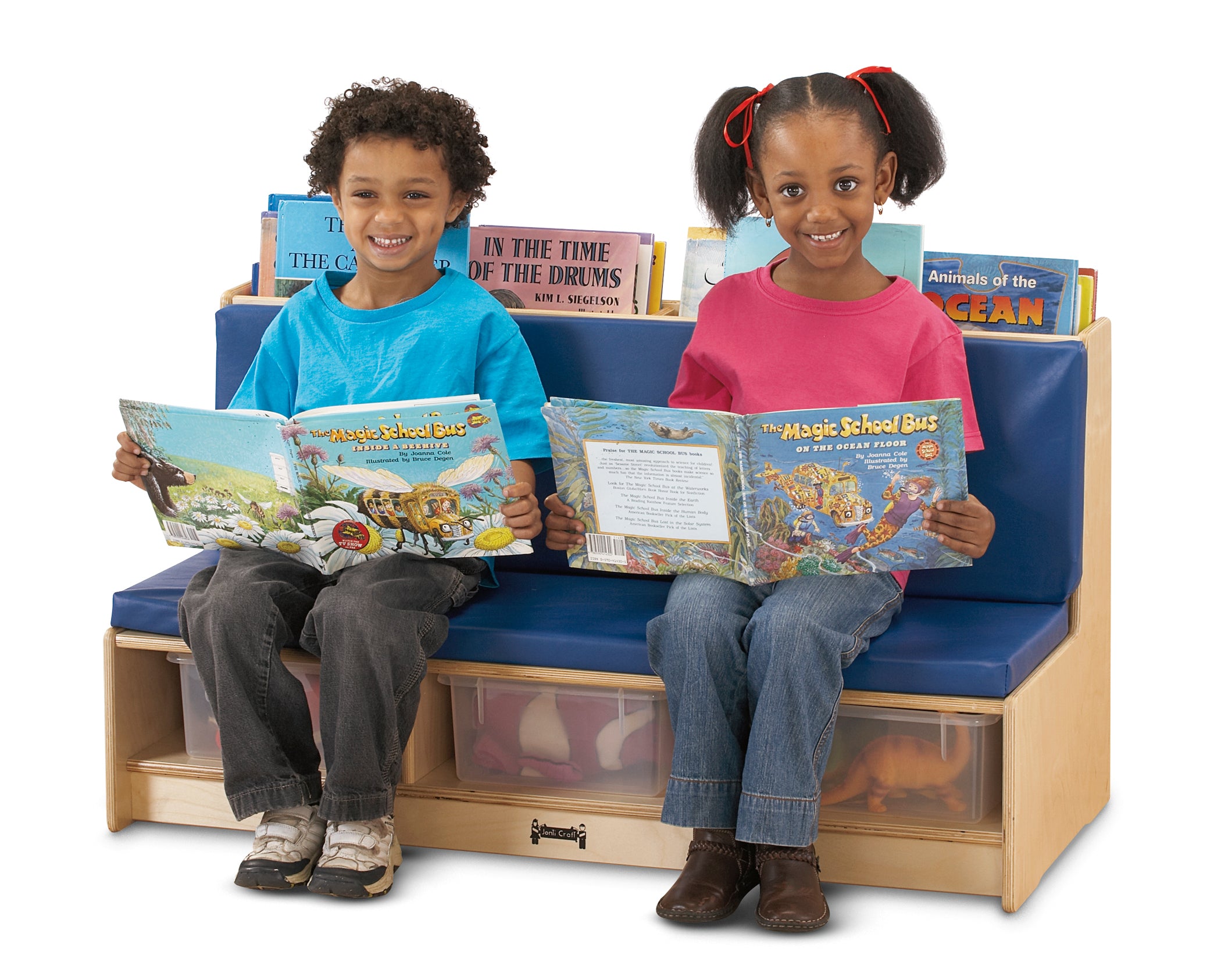 Jonti-Craft® Literacy Couch - Red