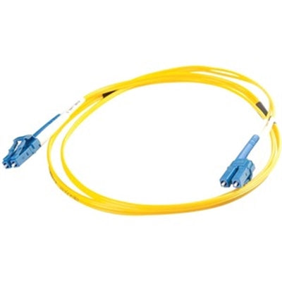 C2G/Cables to Go 37466 LC-LC 9/125 OS1 Duplex Single-Mode PVC Fiber Optic Cable (30 Meter, Yellow)