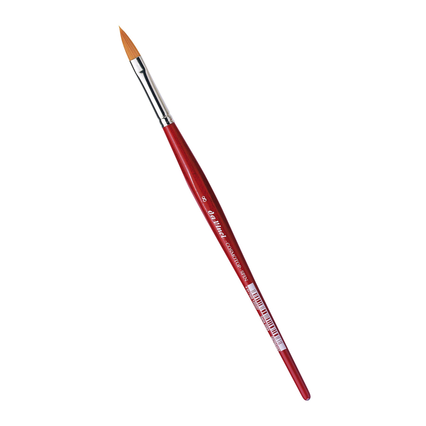 COSMOTOP-SPIN Silkpainting Brush, Synthetic, Watercolor, Oval-Pointed, Size 8