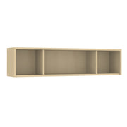 OfficeSource Laminate Open Hutch for U-Leg Desk - 71"W x 15"D - Maple