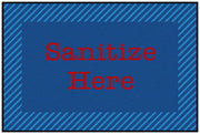 Blue & Red Sanitize Rug - 3ft x 4ft 6in - Rectangle