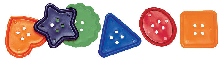 Creativity Street Assorted Shape Colossal Button, 2 Inches, Assorted Color, Pack of 30