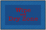 Blue & Red Wipe & Dry Rug - 3ft x 4ft 6in - Rectangle