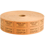 Wholesale Double Roll Carnival Tickets Orange(14000x$0.01)