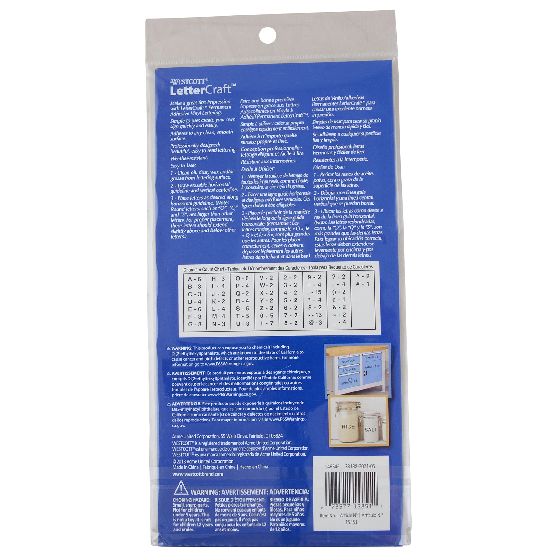 LetterCraft Permanent Vinyl Lettering, Helvetica, 1-Inch, Black