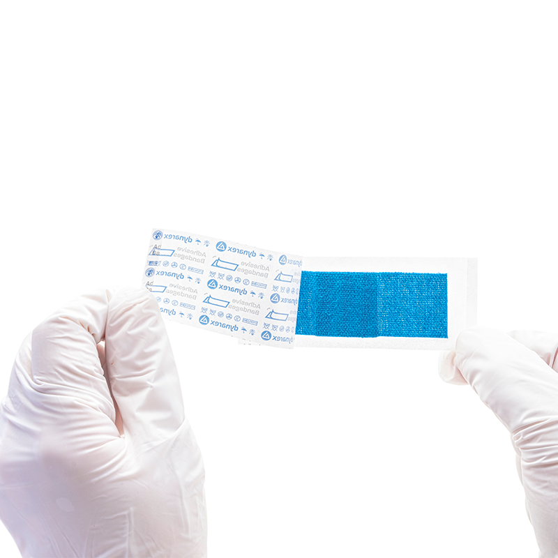Blue Metal Detectable Woven Bandage, 1” x 3” - 16 pcs per Box/50 Boxes per Case