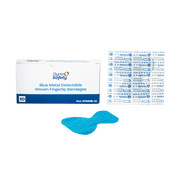Blue Metal Detectable Woven Bandage, Fingertip - 10 pcs per Box/50 Boxes per Case