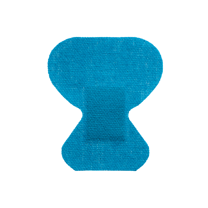 Blue Metal Detectable Woven Bandage, Fingertip - 8 pcs per Box/50 Boxes per Case
