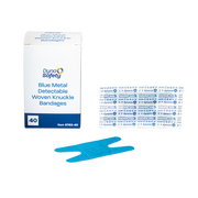 Blue Metal Detectable Woven Bandage, Knuckle - 40 pcs per Box/50 Boxes per Case