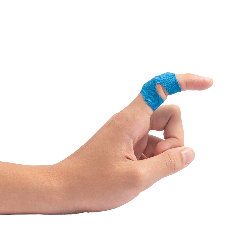 Blue Metal Detectable Woven Bandage, Knuckle - 8 pcs per Box/50 Boxes per Case