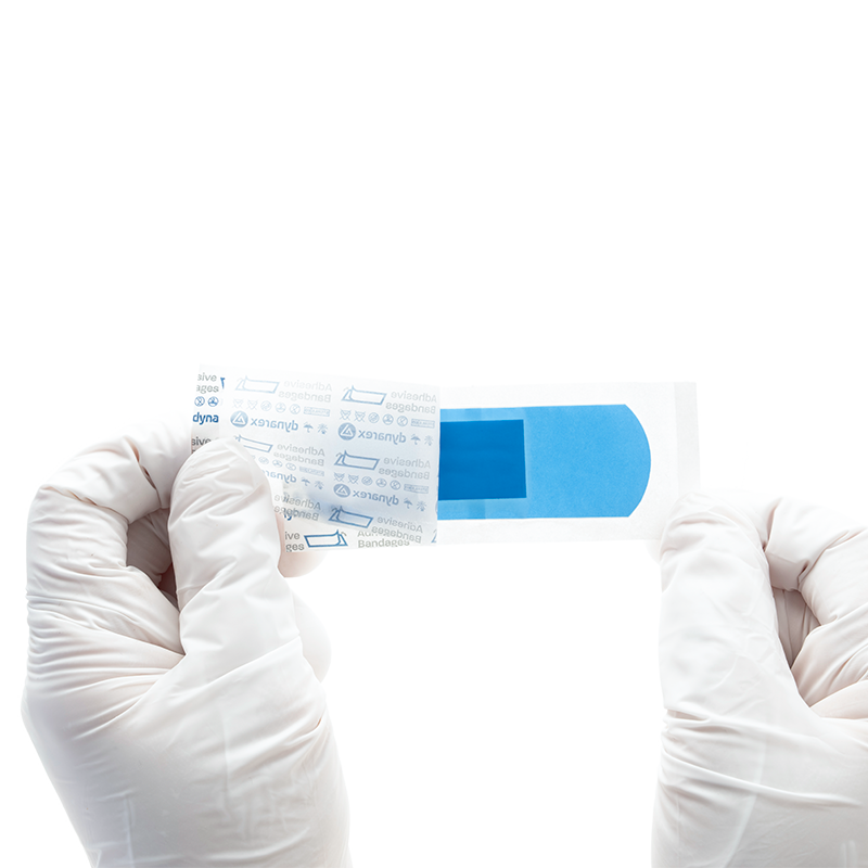 Blue Metal Detectable Plastic Strip, 1” x 3” - 60 pcs per Box/24 Boxes per Case