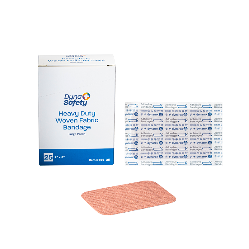 Heavy Duty Woven Fabric Bandage, 2” x 3” (Large Patch) - 25 pcs per Box/36 Boxes per Case
