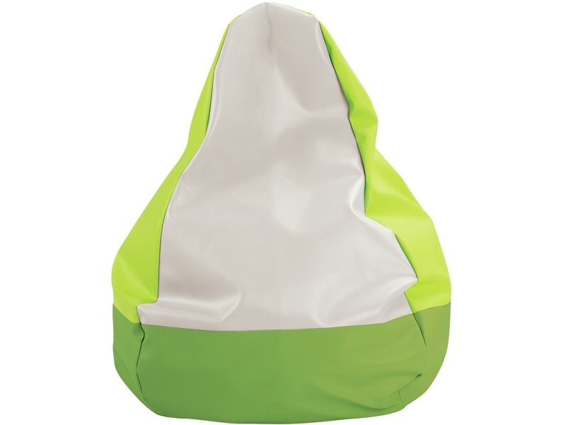 Beanbag Chair - Light Green/Ivory, 21.7"L x 21.7"W x 33.5"H