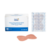 Heavy Duty Woven Fabric Bandage, 1 ¾” x 3” (X-Long Fingertip) - 25 pcs per Box/36 Boxes per Case