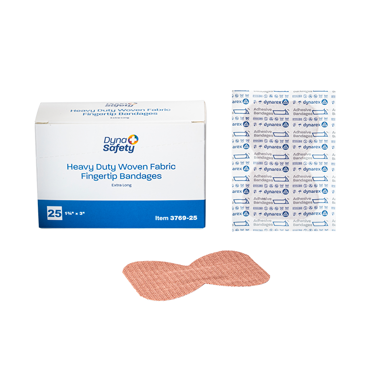 Heavy Duty Woven Fabric Bandage, 1 ¾” x 3” (X-Long Fingertip) - 25 pcs per Box/36 Boxes per Case
