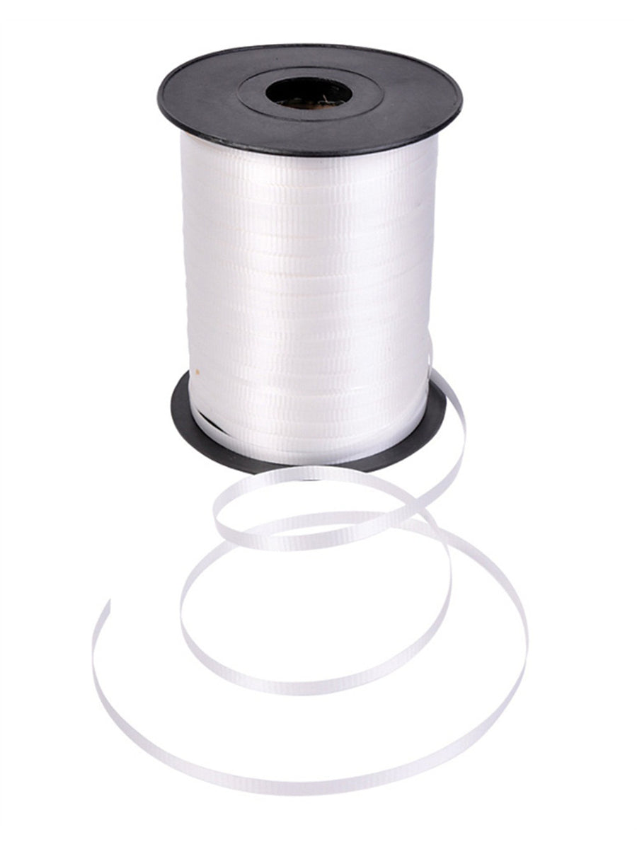 Rhode Island Novelty 500 Yard Roll Shiny White Balloon Present Wrapping Curling Ribbon