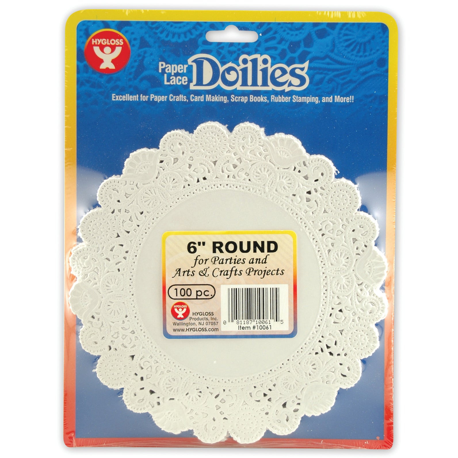 Doilies - Round, 100 ct., 6" White
