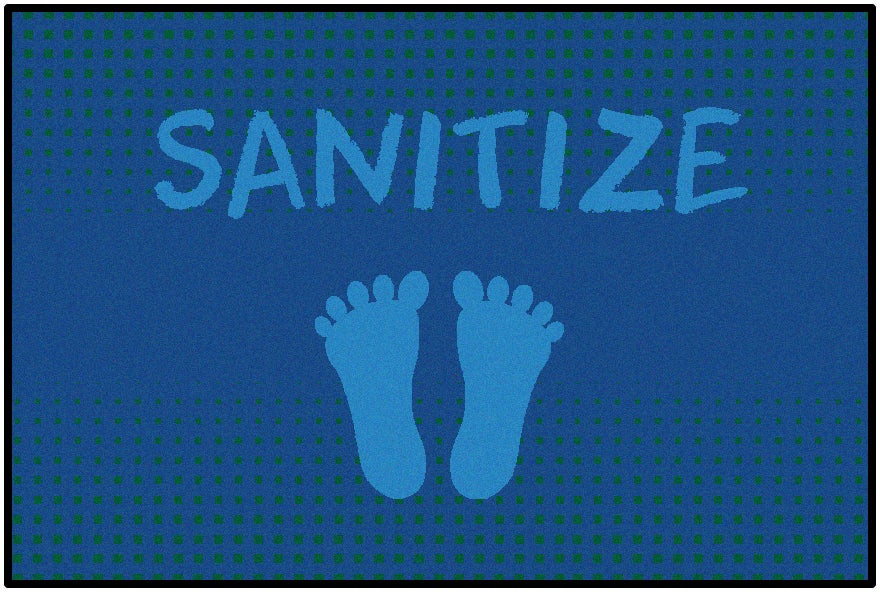 Blue Stand & Sanitize Rug - 3ft x 4ft 6in - Rectangle