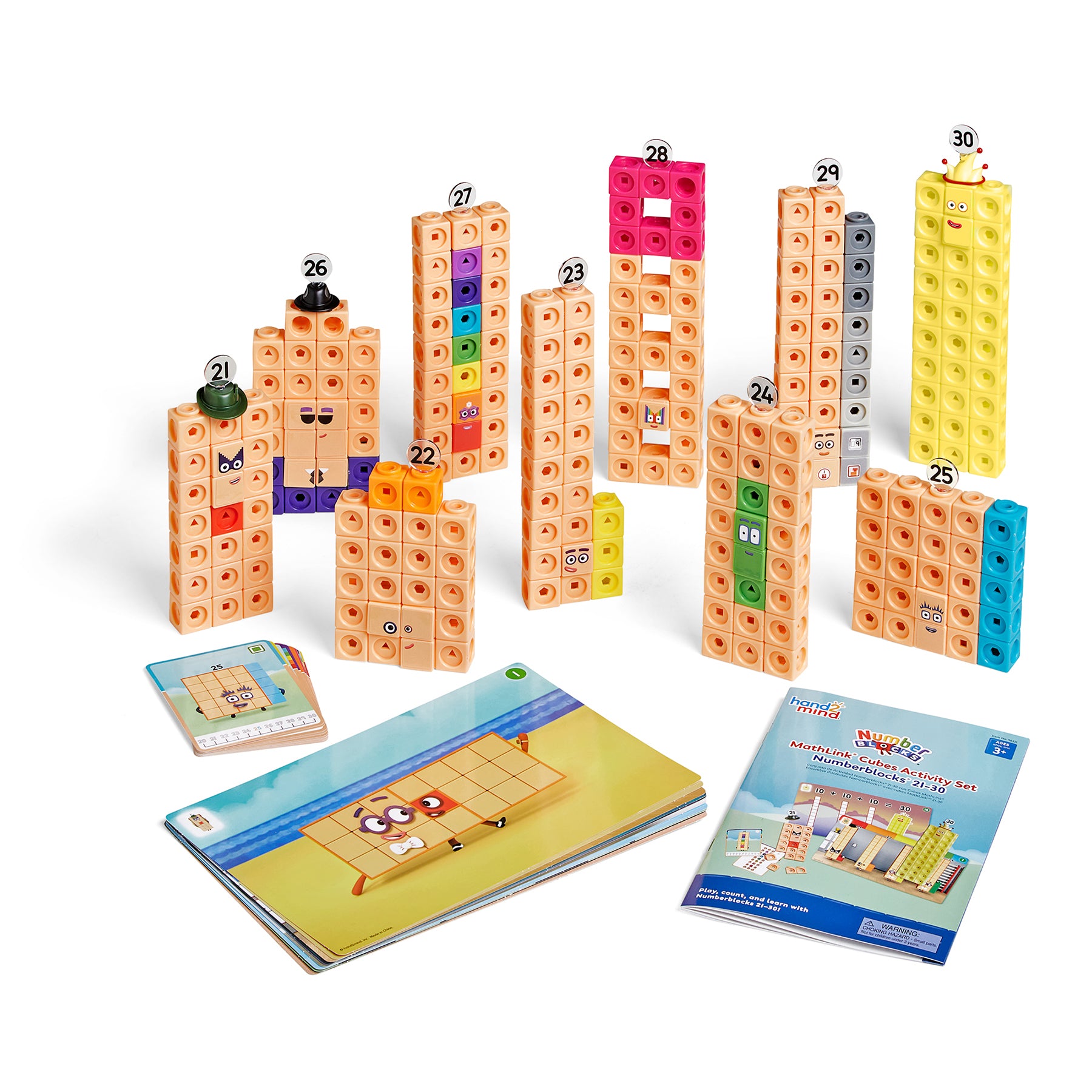 Mathlink® Cubes Numberblocks® 21–30 Activity Set