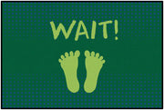 Green Stand & Wait Rug - 3ft x 4ft 6in - Rectangle