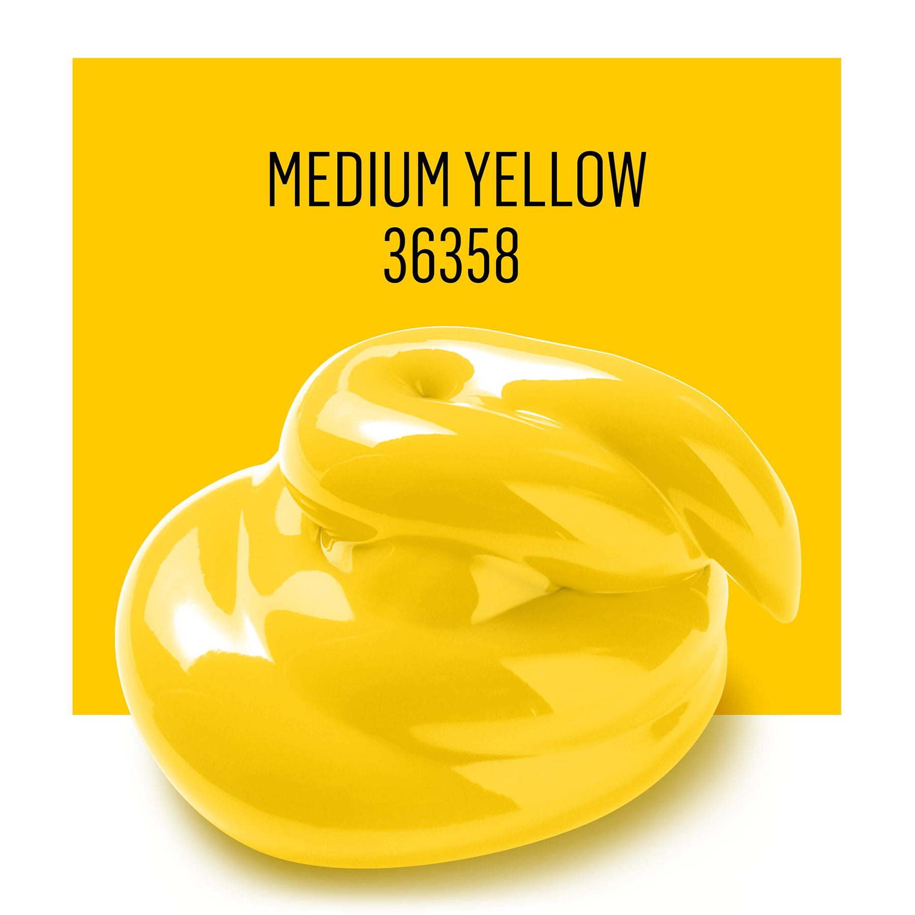 Acrylic Paint Matte, 16oz., Medium Yellow