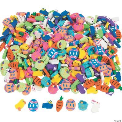 Mini Easter Eraser Asst. - 500 Pieces