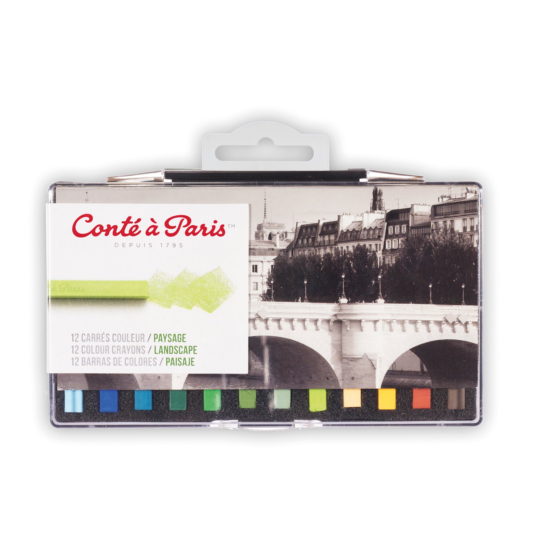 Carrés Couleurs Colour Crayons, Landscape, Set of 12