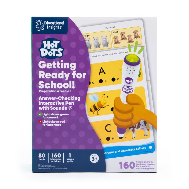 Hot Dots® Jr. Getting Ready for School! Set with Ace Pen