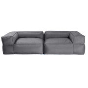 Baya Outdoor Modular Loveseat - Luxurious Soft Seating for Poolside or Hospitality, Charcoal