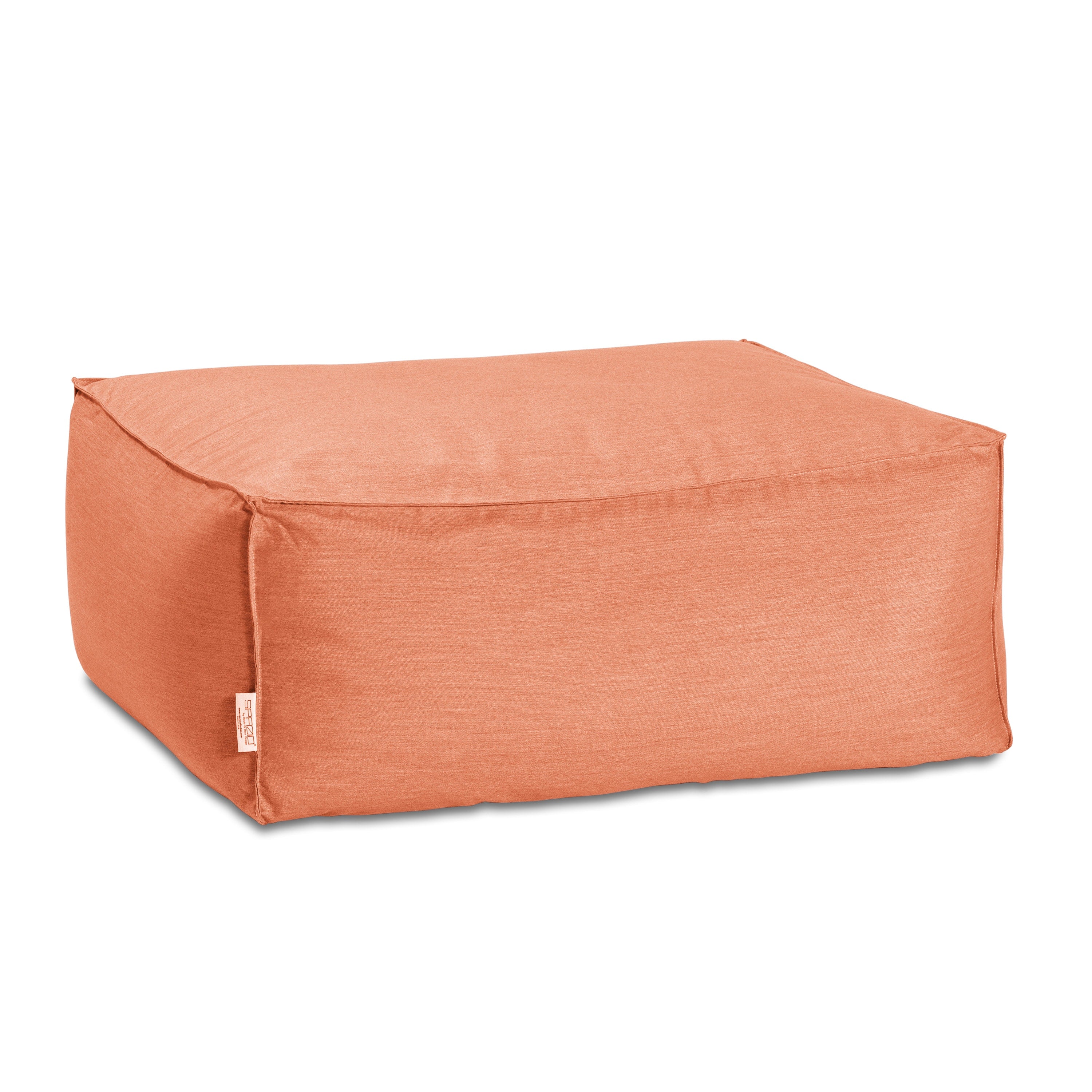 Baya Outdoor Ottoman - Sunbrella, Coral