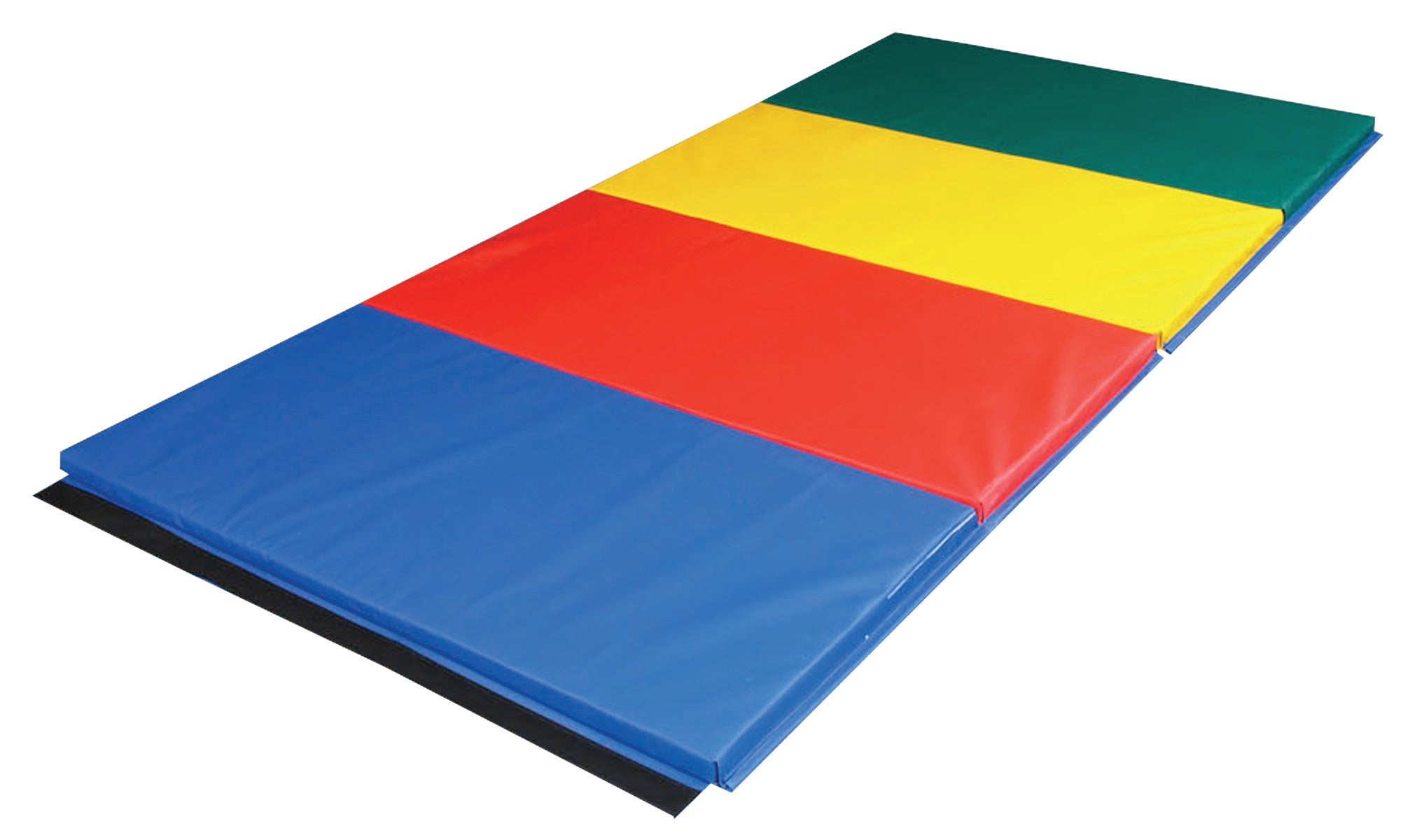 Cando Folding Mat - Folds Every 2 Feet - 2" Pu Foam With Cover - 4' X 8' - Rainbow Colors