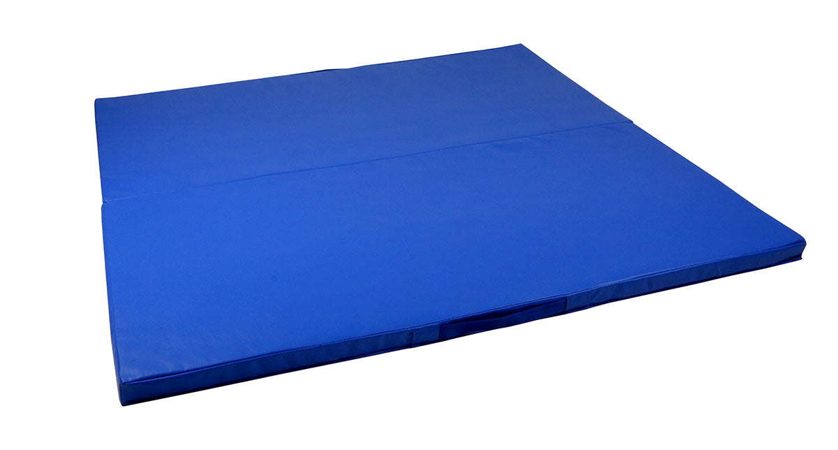 Cando Mat With Handle - Center Fold - 2" Pu Foam With Cover - 4' X 4' - Color Royal