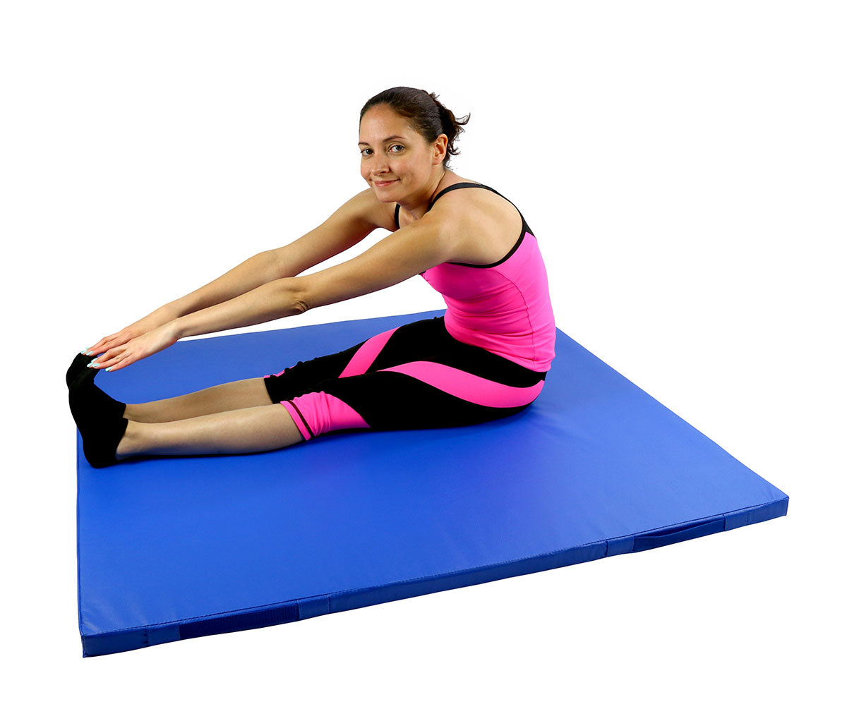 Cando Mat With Handle - Non Folding - 2" Pu Foam With Cover - 4' X 4' - Color Royal