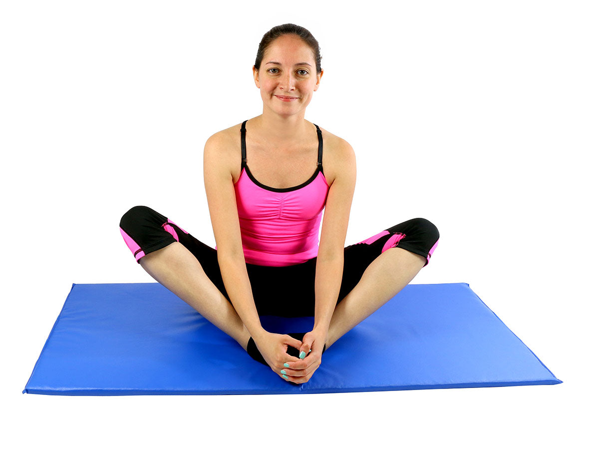 Cando Exercise Mat - Non Folding - 1" Pu Foam With Cover - 2' X 4' - Color Royal