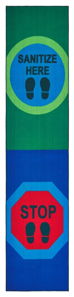 Sanitize Here Runner - 3ft x 12ft - Runner - Blue