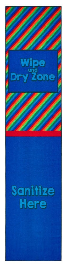 Rainbow Striped Sanitize Rug - 3ft x 12ft - Runner - Multi