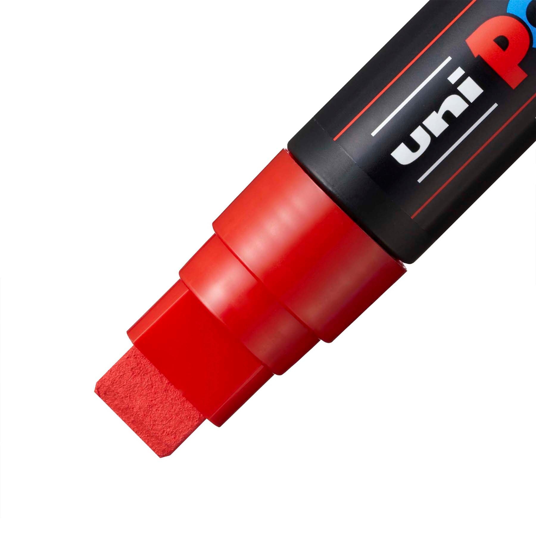 uni® POSCA PC-17K Water-Based Paint Markers, Extra Broad Tip (15mm), Red
