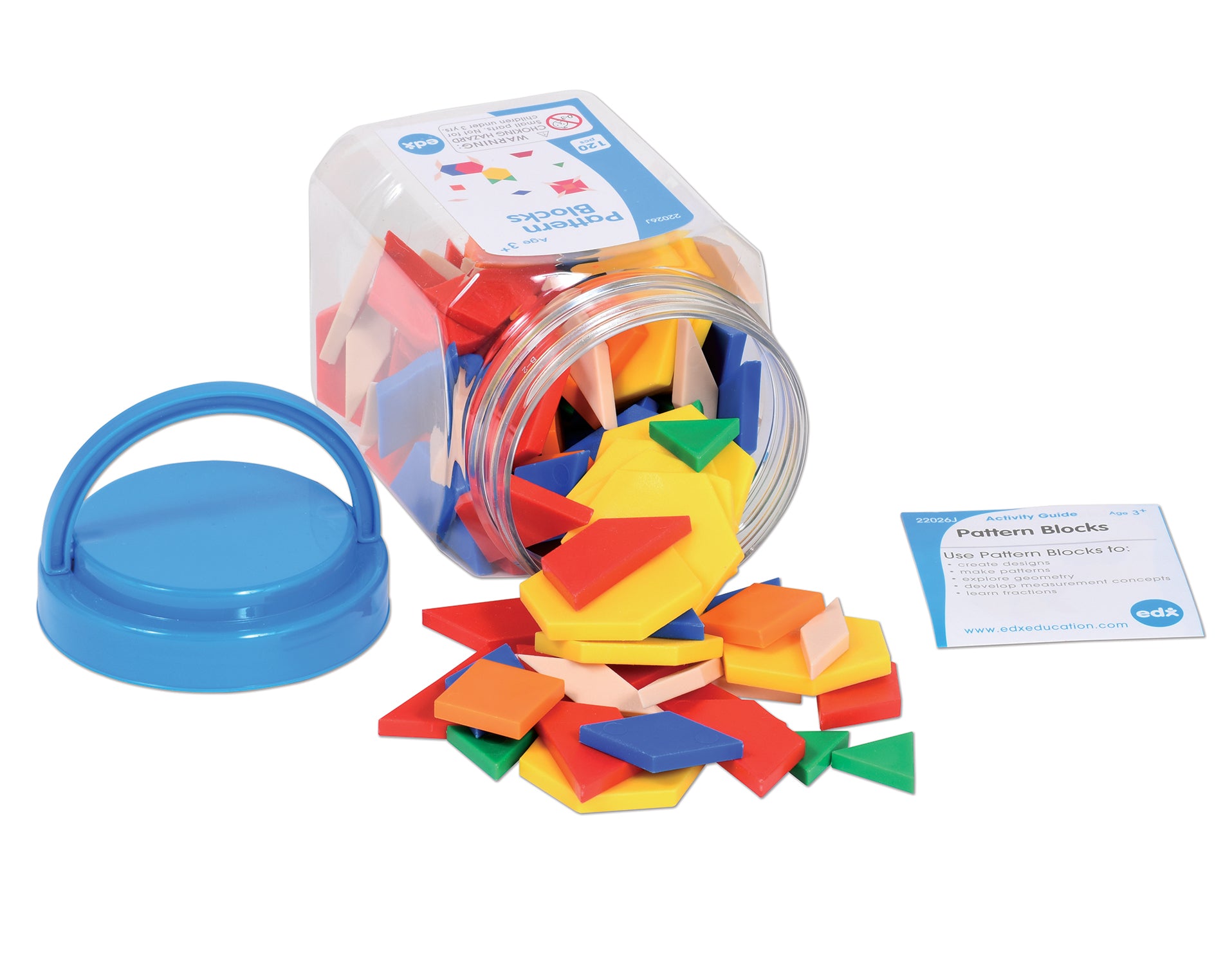 Pattern Blocks - Mini Jar- Set of 120