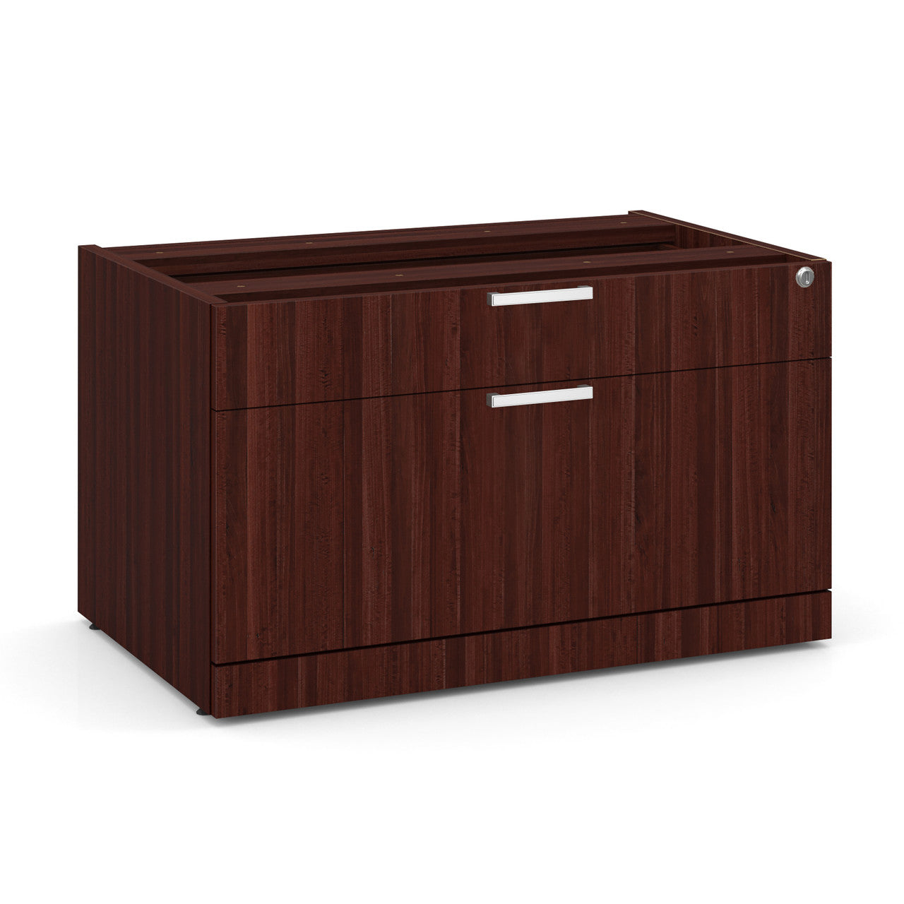 OfficeSource Variant 2 Drawer Cabinet - Mahogany